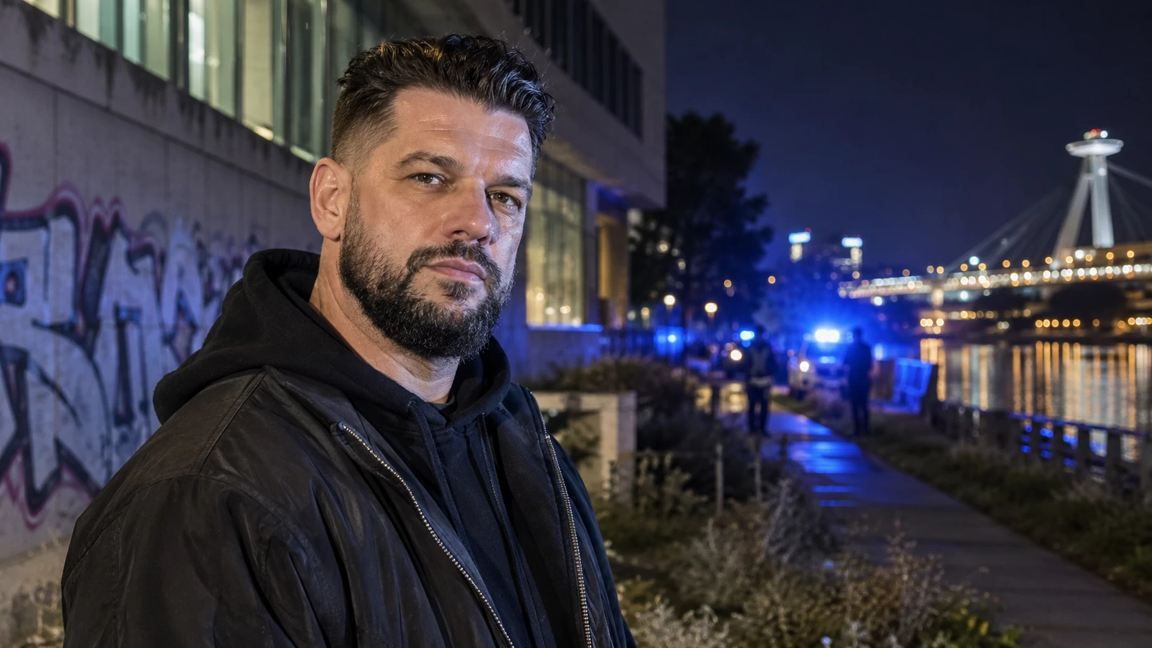 Noční akce u Dunaje skončila zásahem policie\. Mezi trojicí měl být i známý rapper